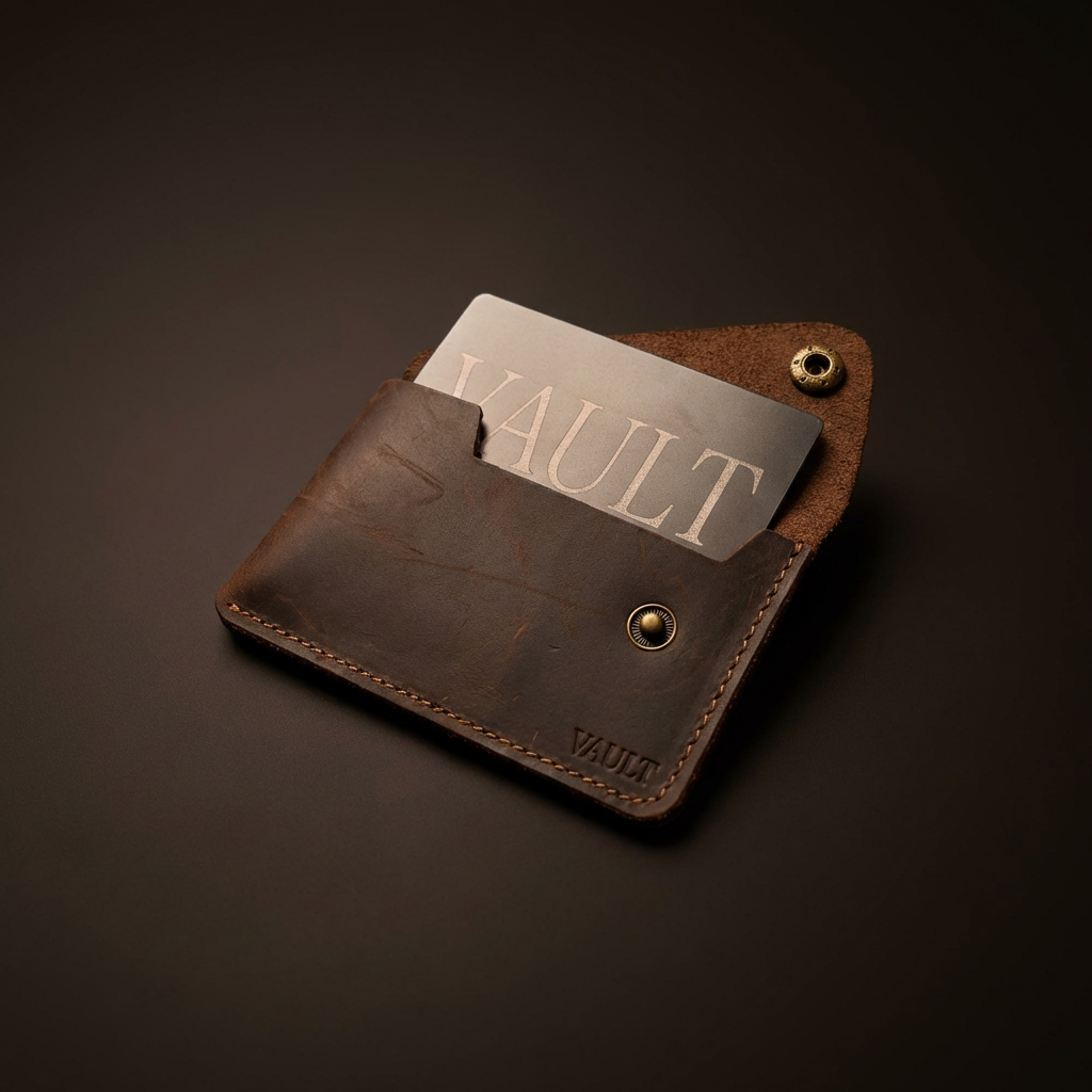 Travel Leather Set - Coffee