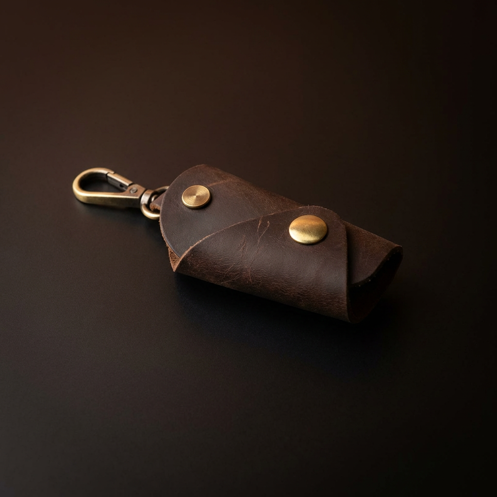 Travel Leather Set - Coffee
