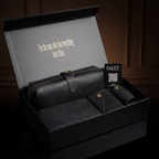 Travel Leather Set - Black